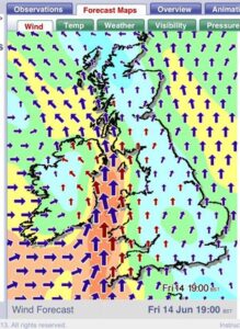 Irish Sea wind Jun 14