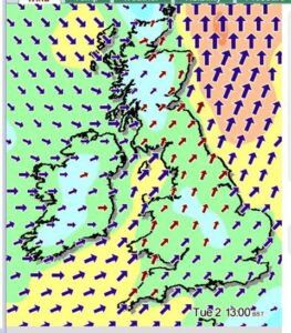 Savour Faire N Sea weather map Jun 28